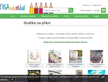 Tablet Screenshot of grafikanaprani.cz